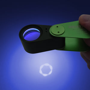 Illuminated Rechargeable LED & UV Loupe Excellent Lens designed for Jewelers DK09103C