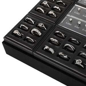 GemTrue Large Diamond Ring Selector Set – 1440 Combinations for Custom Ring Selection DK111-L