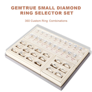 GemTrue Small Diamond Ring Selector Set – 360 Ring Combinations DK111-S