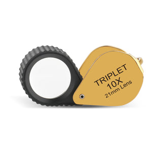 DK18007 - Diamond Loupe 21mm 10x Triplet with Rubber Grip