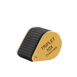 DK18007 - Diamond Loupe 21mm 10x Triplet with Rubber Grip