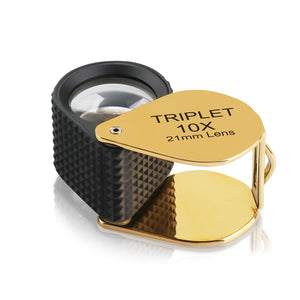 DK18007 - Diamond Loupe 21mm 10x Triplet with Rubber Grip