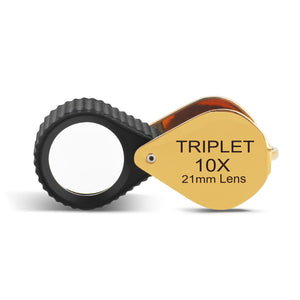 DK18007 - Diamond Loupe 21mm 10x Triplet with Rubber Grip