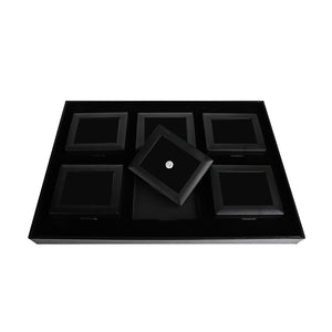 Large Self-Stand Diamond Display Box Tray Set – 6-Piece for Elegant Jewelry Presentation DK21624L-6