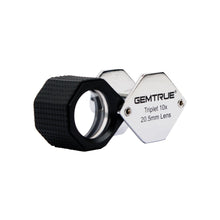 Load image into Gallery viewer, DK18009 - Diamond Loupe 20.5mm 10x Triplet Loupes with Rubber-grip Satin - GemTrue
